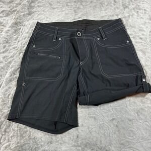 Kuhl Women's Long Hiking Shorts Size 6 Kliffside Air Gray Bermuda Outdoors